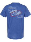 Iowa Speedway Track Outline T-Shirt - Back View