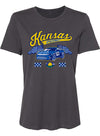 Ladies Kansas Americana Car T-Shirt