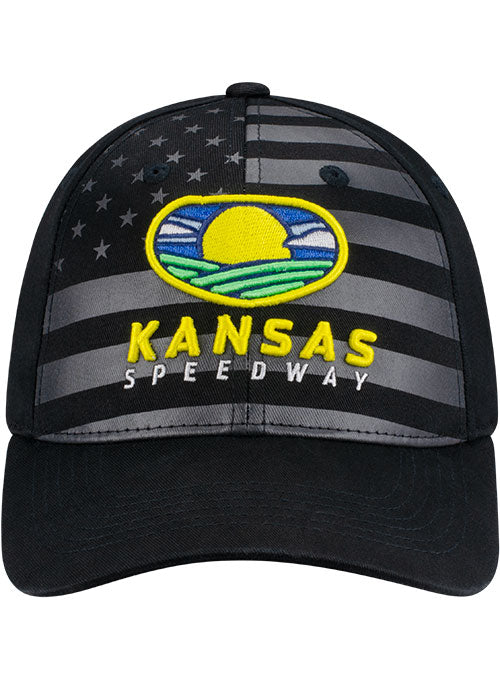 Kansas Speedway Track Americana Hat - Front View
