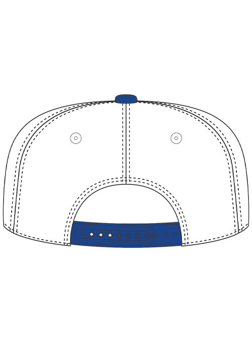 Kansas Speedway Rope Hat In White & Blue - Back View