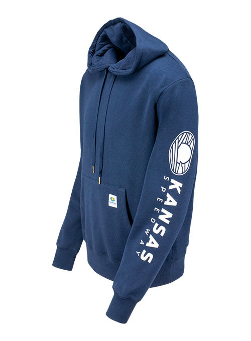 Kansas Speedway Track Hoodie - Angled Left Side View