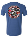 2024 Martinsville Speedway Event T-Shirt in Blue - Back View