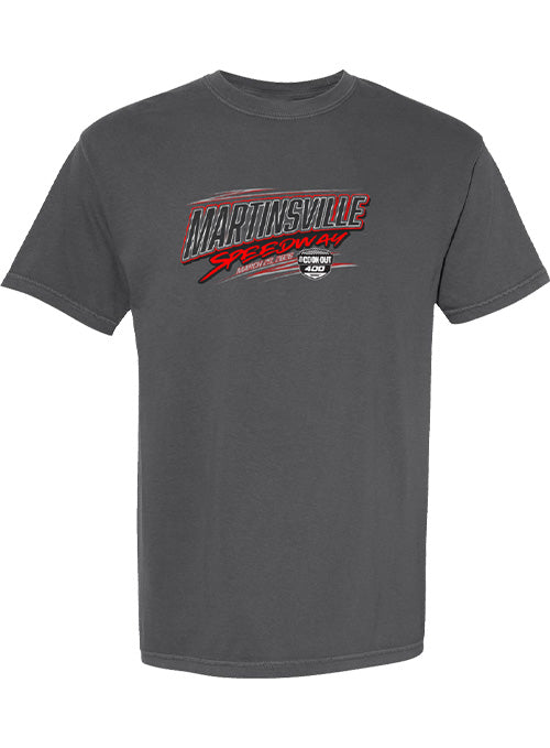 2026 Martinsville Speedway Ghost Car T-Shirt in Grey - Front View