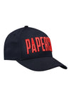 Martinsville Paperclip Applique Hat in Black - Front Right View