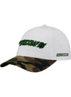 Martinsville Speedway Camo Bill Hat In White, Camo & Green - Angled Left Side View