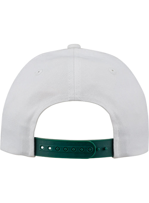 Martinsville Speedway Camo Bill Hat In White, Camo & Green - Back View