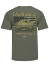 Martinsville Speedway Americana T-Shirt in Green - Back View