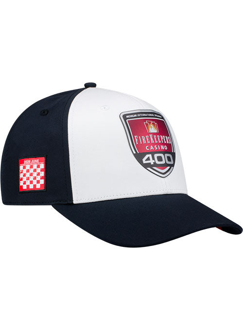 2026 Michigan FireKeepers Casino 400 Limited Edition Hat in White - Front Right View