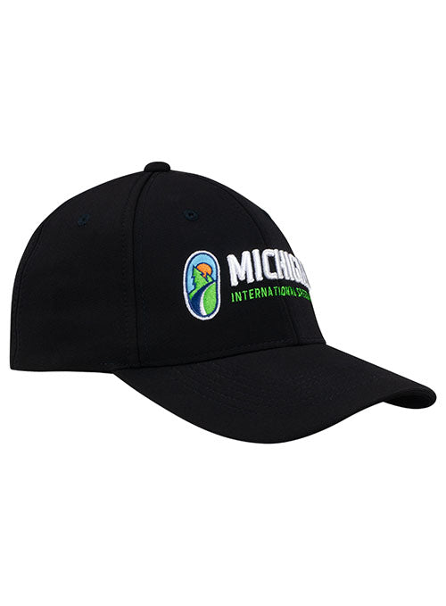 Michigan Performance Hat in Black - Angled Right Side View