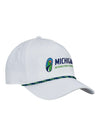 Michigan White Rope Hat - Front Right View