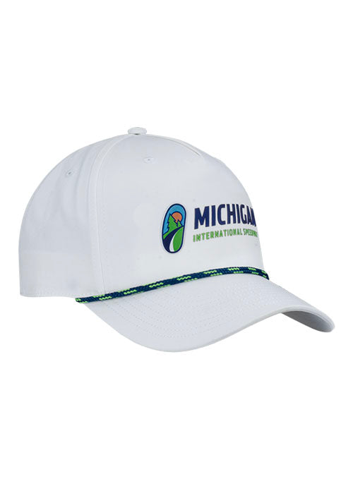 Michigan White Rope Hat - Front Right View