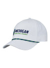 Michigan White Rope Hat - Front Left View