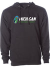 Michigan Track Logo Hooded Sweatshirt - Black