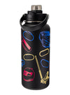 NASCAR 34 oz Water Bottle - Back View