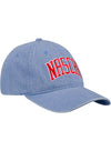 Ladies NASCAR Collegiate Denim Hat In Blue - Angled Right Side View