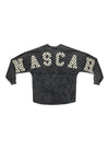 Ladies National Association for Stock Car Auto Racing Checkered Spirit Jersey in Black - Back View