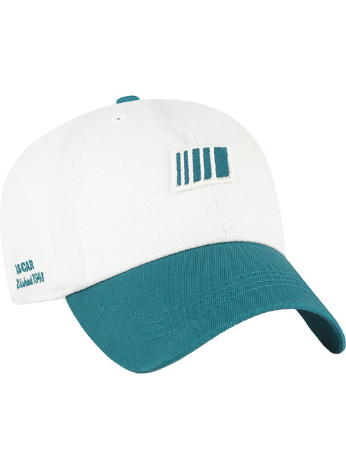 NASCAR Contemporary Two-Tone Clean Up Hat in White - Front right View