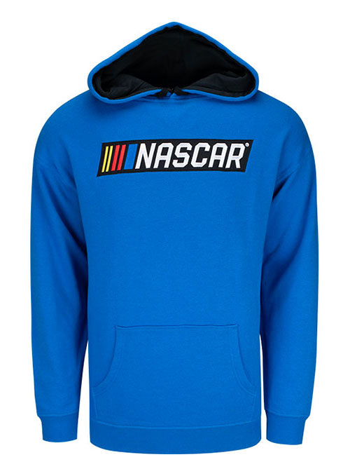 NASCAR Pullover Applique Hoodie in Blue - Front View