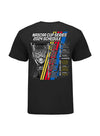 2024 Youth NASCAR Schedule T-Shirt in Black - Back View