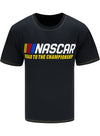 NASCAR Road to the Championship Flock T-Shirt - Front View