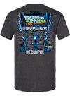 2026 NASCAR Chase Schedule T-Shirt in Black - Back View