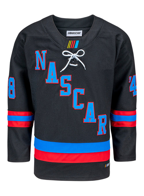 NASCAR Hockey Jersey - Black - Front View