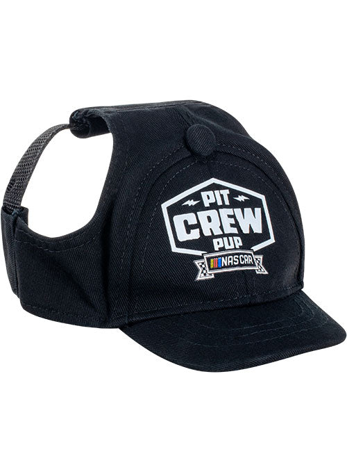 NASCAR Pit Crew Pet Hat in Black - Front Right View