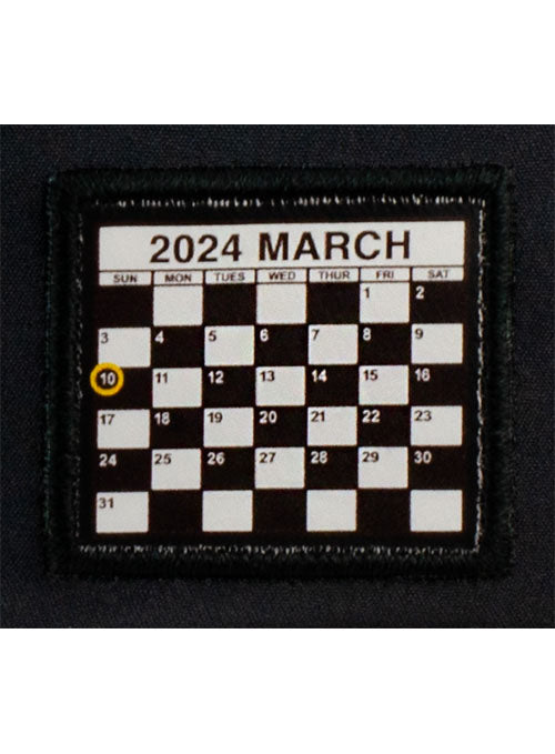 2024 Limited Edition Shriners Children's 500 Hat - Zoomed in Calendar Patch View