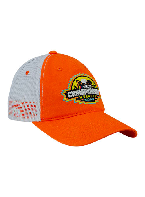 2025 Phoenix Championship Weekend Trucker Hat - Angled Right Side View