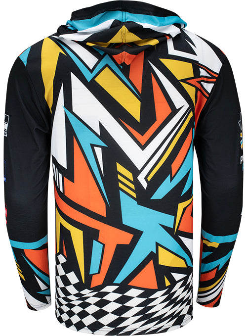 Championship Weekend Longsleeve Sublimated Hoodie - Back View