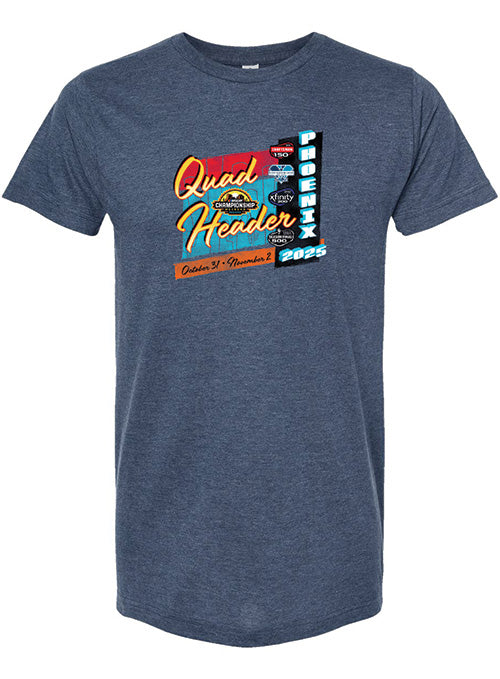 Phoenix Raceway 2025 Quadruple Header T-Shirt - Front View