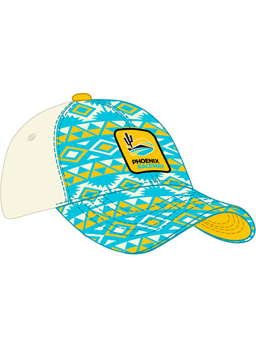 2026 Phoenix Raceway Ladies Western Hat in Blue - Front Right View