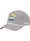 Phoenix Raceway Rope Hat In Grey - Angled Left Side View