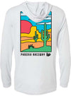 Phoenix Raceway Hooded Long Sleeve T-Shirt in White - Back View