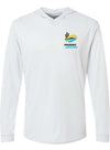 Phoenix Raceway Hooded Long Sleeve T-Shirt in White - Front View