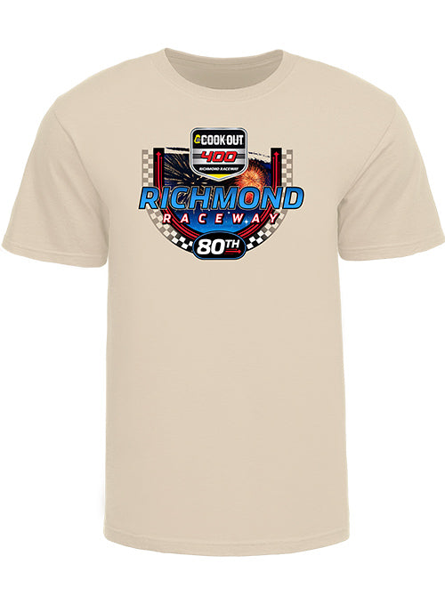 2026 Richmond Raceway Event T-Shirt in White - Front View