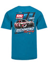 2023 Richmond Raceway Fall Event T-Shirt in Blue - Back View