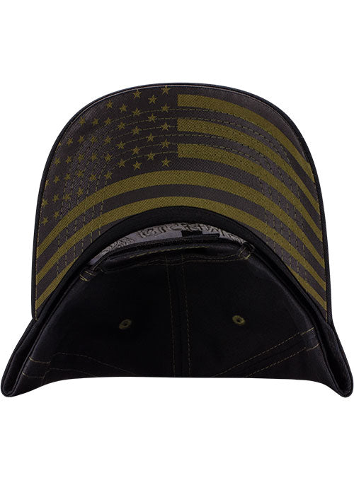 Richmond Raceway Military Americana Hat in black - undebrim view
