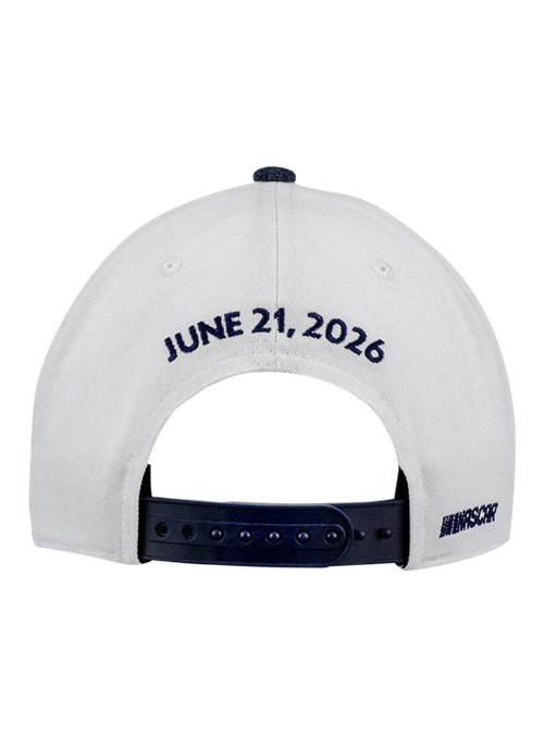 2026 San Diego Anduril 250 Coronado Heathered Performance Hat in Blue and White - Back View