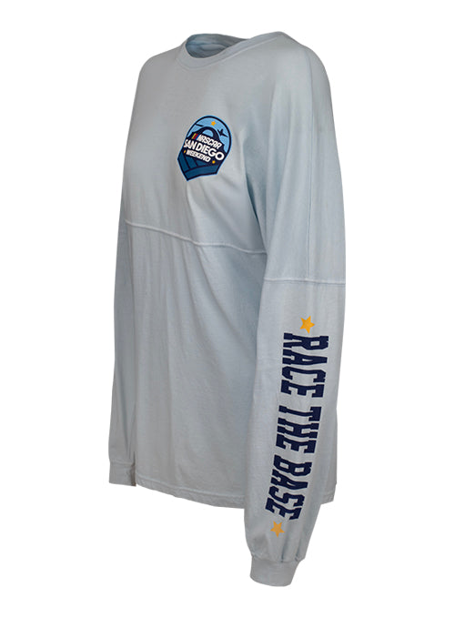 Ladies San Diego Spirit Jersey in Grey - Left Side View