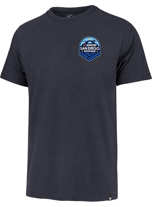 San Diego Weekend Jets & Cars T-Shirt by '47 Brand in Black - Front View