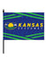 Kansas Speedway Stick Flag - Front View