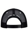 2024 Geico 500 Trucker Patch Hat in White and Black - Back View