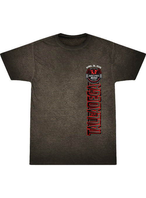 2026 Talladega Superspeedway Ghost Car T-Shirt in Black - Front View