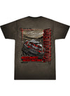 2026 Talladega Superspeedway Ghost Car T-Shirt in Black - Back View