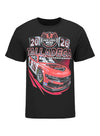 2026 Talladega Superspeedway Starting Lineup T-Shirt in Black - FRont View