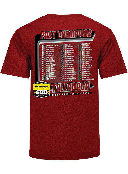 Talladega Superspeedway 2025 Past Champs T-Shirt - Back View