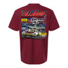 2026 Talladega Superspeedway Triple Header Weekend T-Shirt in Red - Back View