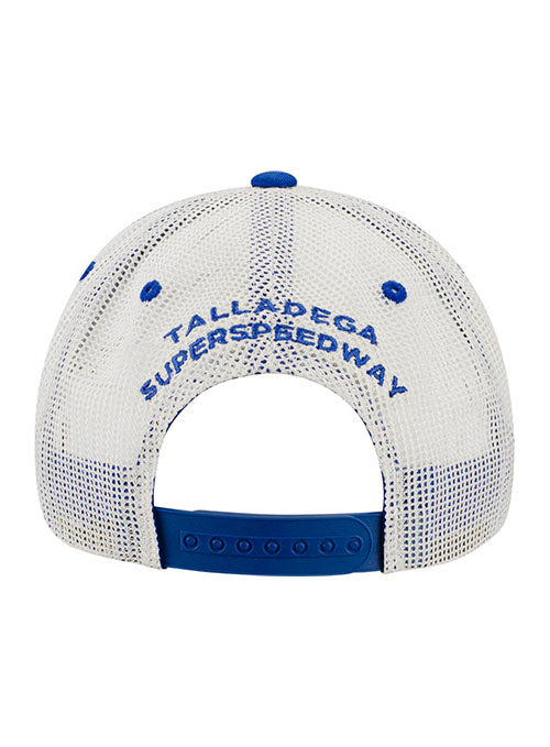 Talladega Americana Rope Hat in White and Blue - Back View