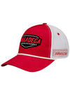 Talladega Rope Hat in Red and White - Angled Left Side View